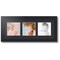 ArtToFrames Collage Photo Picture Frame with 3 - 5x5 inch Openings, Framed in Black with Over 62 Mat Color Options and Regular Glass (CSM-3926-95)